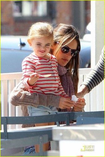 Alessandra Ambrosio: Brentwood Country Mart with Anja!