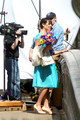 Cory Monteith and Lea Michele on Set - lea-michele photo