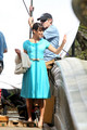 Cory Monteith and Lea Michele on Set - lea-michele photo