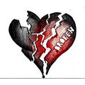 Gray / Red Broken heart - broken-hearts photo