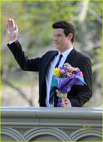 Lea Michele & Cory Monteith: Filming 'Glee' in Central Park!