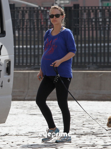 Natalie Portman walks her Dog in New York, Apr 27