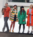 On set of Glee, at the Lincoln Center Foutain | April 27, 2011. - lea-michele photo