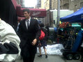  Glee Cast on set in NYC - glee photo