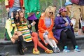 2011-04-29: Cast filming in Washington Square Park  - glee photo