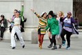 2011-04-29: Cast filming in Washington Square Park  - glee photo