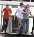 Glee Guys on set - glee photo