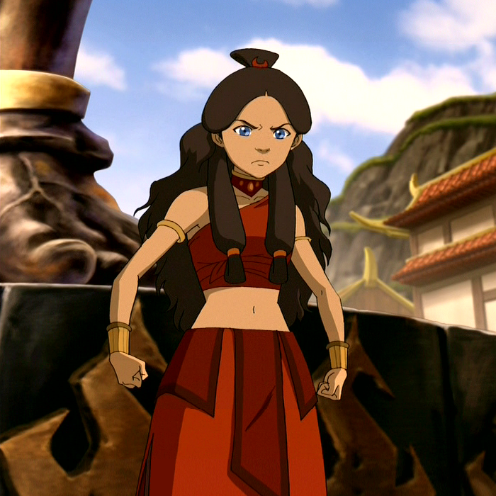 Katara disguised in the Fire Nation.