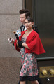 On the set of Glee, outside the Tiffany's | April 27, 2011. - lea-michele photo