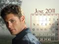 June 2011 - Dean (calendar) - supernatural wallpaper