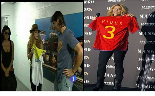  Nadal and Piqué: シャキーラ has at least have nothing to wear!