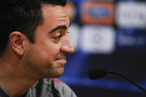  Xavi (Barcelona press conference)