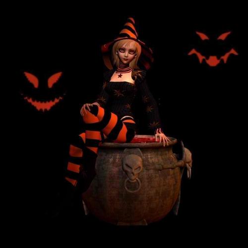  ハロウィン witch,queen_gina