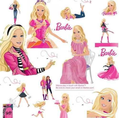  búp bê barbie Fanart created with MS- Paint !