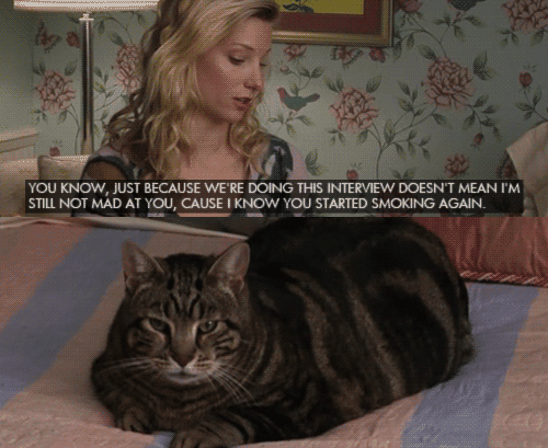 Brittany and Lord Tubbington