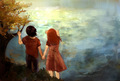 By the River - Lily and Snape - severus-snape-and-lily-evans fan art