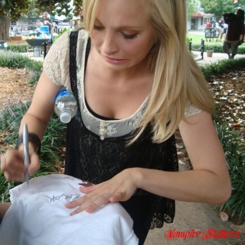 Candice pics taken by fans