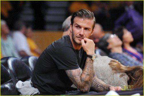 David Beckham & Gordon Ramsay Watch The Lakers Lose