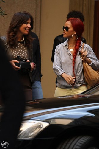 Rihanna leaving her hotel in Milan - May 5, 2011