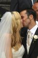 Their wedding kiss was longer than the royal-lasted a few seconds ! - tennis photo
