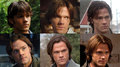 sams different hairstyles - supernatural photo