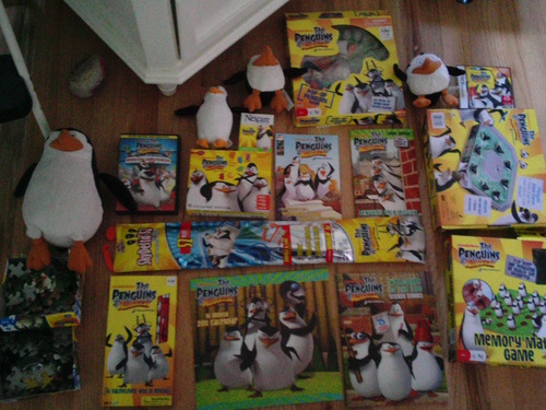  All of my Penguins of Madagascar Stuff