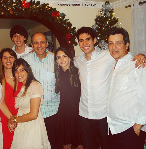 Kaka and his family.