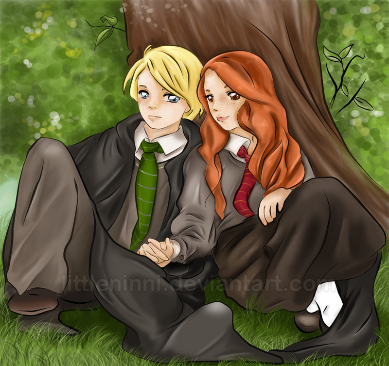Draco and Ginny Fan Art on Fanpop. credit. 