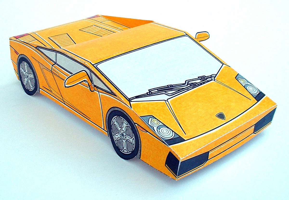 Printable Paper Car Template Lamborghini