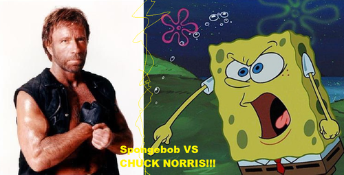  Spongebob VS Chuck Norris promo picture.