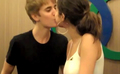 justin & selena kissing - justin-bieber photo
