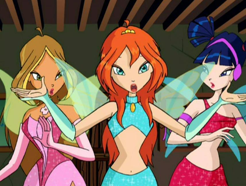 Image of screen caps for fans of The Winx Club. 