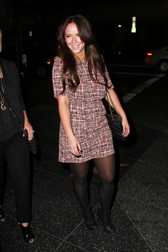  Jennifer 사랑 Hewitt is seen on a night out in Hollywood after her reported 스플릿, 분할 with boyfriend