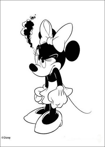  Walt Disney Coloring Pages - Minnie souris