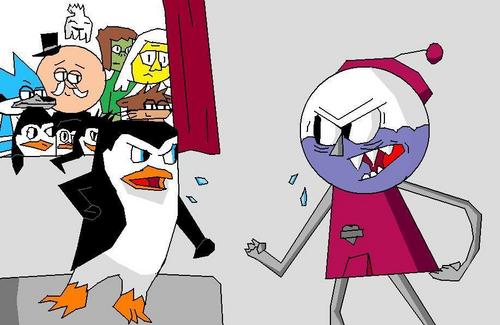  penguins and regular show XD