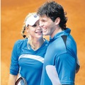 JAGR AND KOURNIKOVA - tennis photo