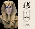 Lady Gaga as Egyptian God and Cartouche of God Named Gaga - lady-gaga photo