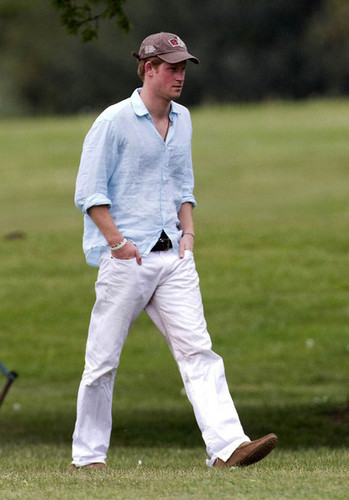  Prince Harry at a Polo Match
