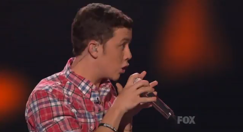 Scotty sings "Young Blood" in the Top 4