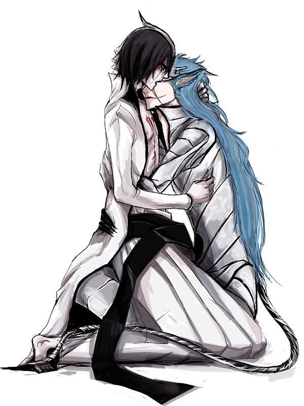 Photo of Ulquiorra and Grimmjow for fans of Yaoi. 