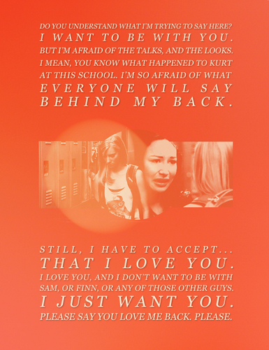 Santana confesses her love to Brittany