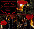 gone with the wind damon and elena - the-vampire-diaries fan art
