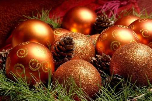  Golden क्रिस्मस decorations