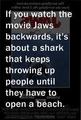 Jaws backwards - random photo