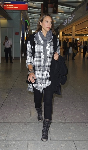  Jessica - Passing through Heathrow Airport - May 18, 2011