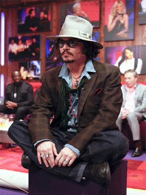 Johnny Depp at J. Ross Show