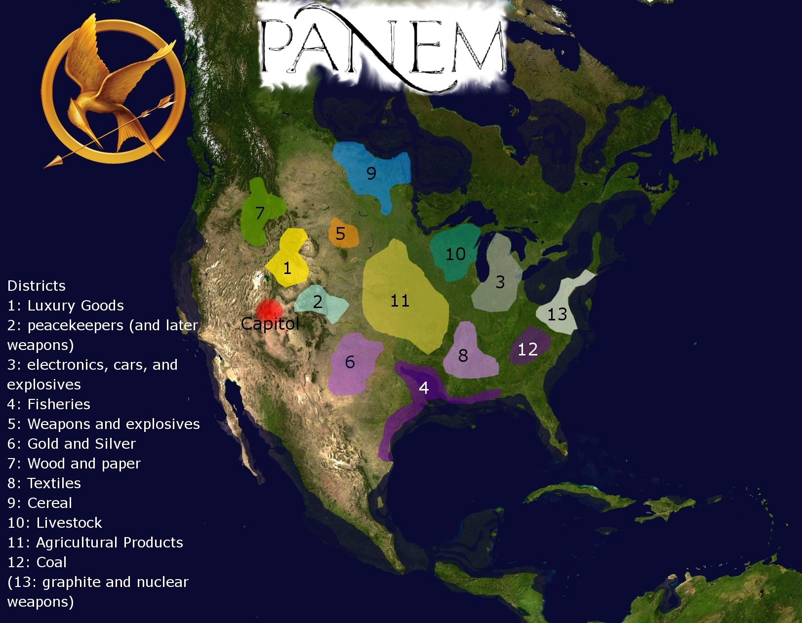 Map Of Panem The Hunger Games The Hunger Games Fan Art