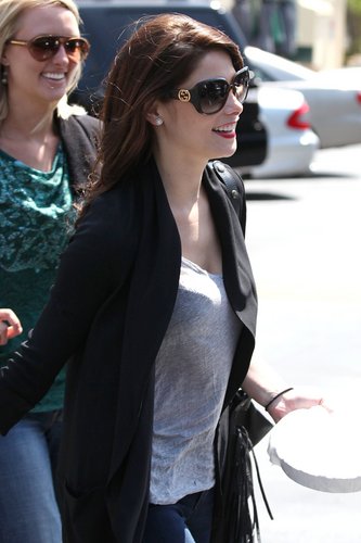May 19 - walking around hollywood with her friends