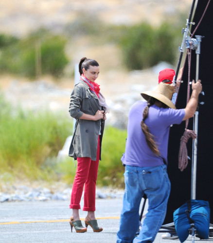 Miranda Kerr spotted during a Photoshoot in Palm Springs, CA, May 17 