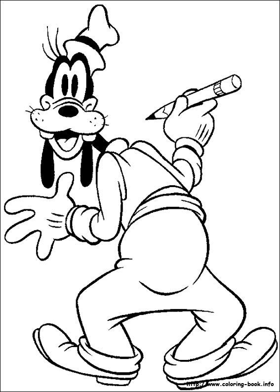 Walt Disney Coloring Pages - Goofy - Walt Disney ...
